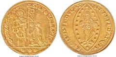 Italy Venice Venice. Silvestro Valier gold 25 Zecchini ND (1694-1700) MS61 NGC, KM440 (Rare), Fr-1350 (Rare), CNI-Unl., Bellesia-203 (R5), Paolucci-113.1 (R6). 87.18gm. A famed ultra-rarity of the Ven