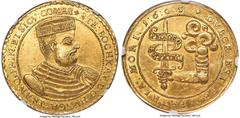 Transylvania Stephan Bocskai gold 10 Ducat 1605 MS62 NGC, Uncertain mint (possibly Nagybanya), KM18, Fr-305, Horsky-5238, Montenuovo-341, Husz-171, Resch-3. 34.75gm. A glistening and well-preserved ex