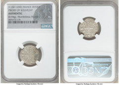 France 3-Piece Lot of Certified Assorted Deniers NGC, 1) Priory of Souvigny Denier ND (1150-1200) - Authentic (Fine). 0.94gm 2) Abbey of Saint-Martial Denier ND (1100-1245) - Authentic (VF), Limoges m