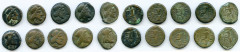 Ancients Ancient Lots ANCIENT LOTS. Greek. Characene Kingdom. Attambelus IV (ca. 53/4-63/4 AD). Lot of ten (10) BI tetradrachms. Good, countermarks. Includes: Various kings, Heracles reverse. Ten (10)