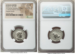 Ancients Roman Imperial Balbinus (AD 238). AR antoninianus (23mm, 4.76 gm, 1h). NGC Choice XF 5/5 - 4/5. Rome. IMP CAES D CAEL BALBINVS AVG, radiate, draped and cuirassed bust of Balbinus right, seen 