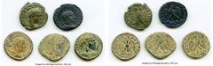 Ancients Ancient Lots ANCIENT LOTS. Roman Provincial. AD 3rd century. Lot of five (5) BI tetradrachms. VF-Choice XF, Silvering. Includes: BI tetradrachm (5), various rulers. Total five (5) coins in lo