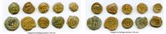 Ancients Ancient Lots ANCIENT LOTS. Greek. Ptolemaic Egypt. 2nd-1st centuries BC. Lot of ten (10) AE chalkons. Fine. Includes: Ten fractional AEs of various rulers and types. Total ten (10) coins. SOL