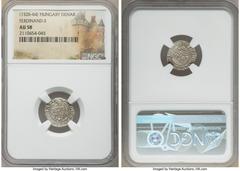 Hungary Ferdinand I 10-Piece Lot of Certified Denars NGC, 1) Denar ND (1526-1564)-KB - AU58 2) Denar 1544-KB - AU58 3) Denar 1546-KB - MS62 4) Denar 1548-KB - MS62 5) Denar 1548-KB - MS61 6) Denar 155