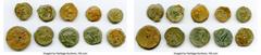 Ancients Ancient Lots ANCIENT LOTS. Greek. Ptolemaic Egypt. 2nd-1st centuries BC. Lot of ten (10) AE chalkons and dichalkons (15-24mm). Fine. Includes: Ten fractional AEs of various rulers and types. 
