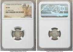 Hungary Ferdinand I 10-Piece Lot of Certified Assorted Denars NGC, 1) Denar 1535-KB - AU58 2) Denar 1542-KB - MS64 3) Denar 1544-KB - MS62 4) Denar 1546-KB - MS64 5) Denar 1547-KB - MS64 6) Denar 1550