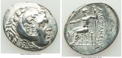 Ancients Greek LYCIA. Phaselis. Ca. 218-185 BC. AR/AE fourree tetradrachm (32mm, 16.15 gm, 1h). VF, core visible. Ancient forgery issue in the name and types of Alexander III the Great of Macedon, dat