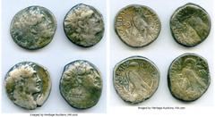Ancients Ancient Lots ANCIENT LOTS. Greek. Ptolemaic Egypt. 2nd-1st centuries BC. Lot of four (4) AR staters or tetradrachms. About Fine-Fine. Includes: Four tetradrachms of various rulers and types. 