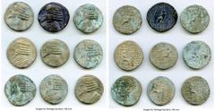 Ancients Ancient Lots ANCIENT LOTS. Greek. Parthian Kingdom. Lot of nine (9) BI tetradrachms. VF. Includes: Nine BI tetradrachms of various rulers and types. Total nine (9) coins. SOLD AS IS, NO RETUR