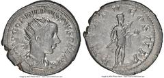 Ancients Roman Imperial Gordian III (AD 238-244). AR antoninianus (22mm, 5.46 gm, 6h). NGC XF 4/5 - 4/5. Rome, 4th issue, AD 241-243. IMP GORDIANVS PIVS FEL AVG, laureate, draped and cuirassed bust of