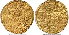 Islamic Dynasties Ottoman Empire Ottoman Empire. Selim II (AH 974-982 / AD 1566-1574) gold Sultani AH 974 (AD 1566/1567) AU Details (Bent) NGC, Misr mint (in Egypt), A-1324. 3.47gm. HID05401242017 © 2