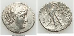 Ancients Greek SELEUCID KINGDOM. Antiochus VII Euergetes (Sidetes) (138-129 BC). AR tetradrachm (29mm, 13.32 gm, 12h). XF. Tyre, dated Seleucid Era 183 (130/29 BC). Diademed, draped bust of Antiochus 