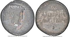 Ancients Roman Republic Marc Antony, as Imperator and Triumvir (43-30 BC). AR denarius (19mm, 3.36 gm, 2h). NGC Choice Fine 4/5 - 2/5, bankers marks. Military mint traveling with Antony, 33/2 BC, M. J