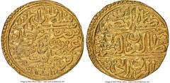 Islamic Dynasties Ottoman Empire Ottoman Empire. Suleyman I (AH 926-974 / AD 1520-1566) gold Sultani AH 926 (AD 1520/1521) AU53 NGC, Kocaniye mint (in Serbia), A-1317, Pere-175. 3.46gm. Ex. Stephen Al