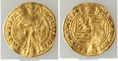 World Lots Pair of Uncertified Assorted gold Ducats, 1) Austria: Rudolf II gold Ducat 1584 - Fine (Bent), Fr-12. 21.8mm. 3.36gm 2) Italy: Venice. Francesco Dona gold Zecchino (Ducat) ND (1545-1553) - 