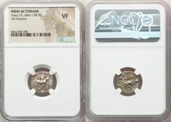 Ancients Ancient Lots ANCIENT LOTS. Indo-Scythians. Azes I/II (after ca. 58 BC). Lot of five (5) AR drachms. NGC VF. Includes: Five AR drachms, all Pushkalavati. BAΣIΛEΩΣ BAΣIΛEΩN MEΓAΛOY AZOY, Azes, 