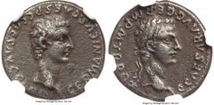 Ancients Roman Imperial Gaius (Caligula) (AD 37-41), with Germanicus. AR denarius (18mm, 3.55 gm, 11h). NGC Choice VF 5/5 - 2/5. Rome, AD 37-38. C•CAESAR•AVG•GERM•P•M•TR•POT, laureate head of Caligula