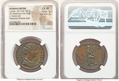 Ancients Roman Imperial Lucilla (AD 164-182/3). AE sestertius (29mm, 26.39 gm, 12h). NGC Choice XF 4/5 - 4/5. Rome. LUCILLA-AVGVSTA, draped bust of Lucilla right, seen from front, hair in waves and co