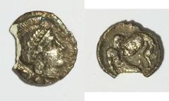 Greek. Lot of four AR and AE. All south Italian and Sicilian issues. Includes: Calabria, Taras. AR diobol // Lucania, Thourioi. AR nomos // Bruttium, Brettian League. AE // Sicily, Syracuse. AE drachm