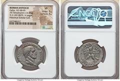 Ancients Roman Provincial SYRIA. Antioch. Galba (AD 68-69). AR tetradrachm (28mm, 14.80 gm, 12h). NGC VF 5/5 - 4/5. Dated Caesarean Era Year 116 and Regnal Year 2 (AD 68/9). AYTOKPATwP ΓAΛBAC KAICAP C