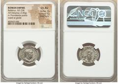 Ancients Roman Imperial Balbinus (April-July AD 238). AR denarius (20mm, 2.83 gm, 12h). NGC Choice AU 4/5 - 5/5, Fine Style. Rome. IMP C D CAEL BALBINVS AVG, laureate, draped, and cuirassed bust of Ba