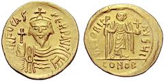 BYZANTINE COINS BYZANZ Solidus (Gold) 607/610, Constantinopolis, 10. Offizin. DOC 10j; Sear 620. 4.31 g. Gold. Kl. Kratzer, fast vorzüglich