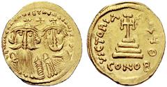 BYZANTINE COINS BYZANZ Solidus (Gold) 629-631, Konstantinopel. 9. Offizin. Sear 749. 4.46 g. Gold. Vorzüglich
