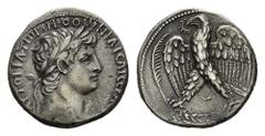 ROMAN COINS COINS OF THE ROMAN EMPIRE Otho, 69 AD. Tetradrachm 69 (dated year 1), Antiochia ad Orontem. Laureate head right // Eagle with spread wings standing right on wreath, wreath in beak; palm-br