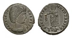 ROMAN COINS COINS OF THE ROMAN EMPIRE Constantinus I. for Helena, 306-330. Centenionalis c. 324-325, Treveri. RIC VII, p. 205, 458. 3.06 g. Small scratch on rev., otherwise extremely fine