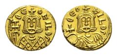 BYZANTINE COINS BYZANTINE EMPIRE Theophilus, 829-842. Solidus 831-842, Syracuse. Crowned bust of Theophilus facing, wearing loros, holding cross potent // Crowned bust of Theophilus facing, wearing ch