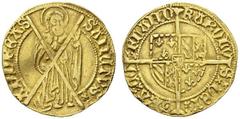EUROPEAN COINS & MEDALS BELGIEN FLANDERN Karl der Kühne, 1467-1477. Florin d'or de Bourgogne s.d. Delm. 493; Fr. 189. 3,36 g. GOLD. Sehr schön