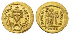 BYZANTINE COINS BYZANTINE EMPIRE Phocas, 602-610. Solidus 607-609, Constantinople. 4.49 g. DOC 10e. GOLD. Extremely fine