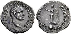 ROMAN COINS THE CIVIL WARS. THE GALBA COLLECTION. GALBA, AD 68-69. Quinarius, Gallia (Narbo ?), November 68 - January 15, 69. AR 1.82 g. SER GALBA IMP CAESAR AVG PM TP Laureate head r. Rev. VICTORIA -