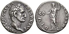 ROMAN COINS THE CIVIL WARS. THE GALBA COLLECTION. GALBA, AD 68-69. Denarius, July 68 - January 69. AR 4.18 g. IMP SER GALBA - CAESAR AVG Laureate head r. Rev. DIVA - AVGVSTA Livia, wearing long dress,