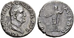 ROMAN COINS THE CIVIL WARS. THE GALBA COLLECTION. GALBA, AD 68-69. Denarius, July 68 - January 69. AR 3.38 g. IMP SER GALBA CAESAR AVG Laureate, draped bust r. Rev. DIVA - AVGVSTA Livia, wearing long 