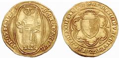 EUROPEAN COINS & MEDALS FRANCE / LORRAINE - METZ No: 123 Schätzpreis/Estimate CHF 5000.- d=24 mm City Coinage. Florin d'or ND (ca.1400). Gothic legend: S*STEPHANVS - PROTHOMAR. St. Stephan holding a s