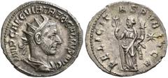 ROMAN COINS ROMAN COINS. COINS OF THE ROMAN EMPIRE. TREBONIANUS GALLUS, AD 251-253. Antoninianus. AR 3.78 g. IMP CAE C VIB TREB GALLVS AVG Radiate, draped and cuirassed bust r., seen from rear. Rev. F