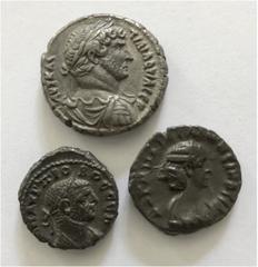 ANCIENT COINS LOTS EGYPT.   ALEXANDRIA. Tetradrachms. Bi. Hadrianus, Geissen 983; Salonina, Geissen 2983; Probus, Geissen 3127. Extremely fine (3) Provenance: From an old Swiss Collection started in t