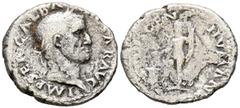 Imperio Romano GALBA. Denario. (Ar. 3,10g/19mm). 68-69 d.C. Roma. (RIC 211). Anv: Cabeza laureada de Galba a derecha, alrededor leyenda: IMP SER GALBA CAESAR AVG. Rev: Salus avanzando a izquierda port