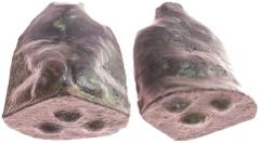 Sicilia. AE Tetras. 450 a.C. Akragas. Anv.: Cabezas de águila opuestas. Rev.: Cangrejo. Tres puntos en la base. Ae. 12,92gr. MBC-.