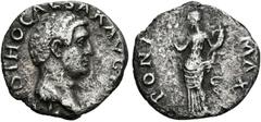 Roman Empire OTHO. Denario. 69 d.C. Roma. A/ Busto desnudo a derecha. IMP OTHO CAESAR AVG TR P. R/ Ceres estante a izquierda portando espigas de trigo y cornucopia. PONT MAX. BMC 9; Cohen 11; RIC 20 (
