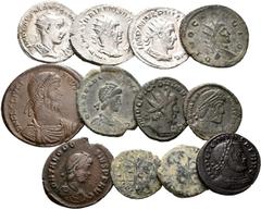 Lots and collections IMPERIO ROMANO. Lote compuesto por 12 monedas, conteniendo: Gordiano III. Antoniniano; Filipo I. Antoniniano; Trajano Decio. Antoniniano; Juliano el Apostata. Follis. SCONS; Claud