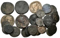 Lots and collections IMPERIO ROMANO. Lote compuesto por 33 monedas de bronce, conteniendo: Ases, Sestercios. Antoninianos y Follis de los siguientes emperadores: Gordiano III, Filipo I, Faustina Madre