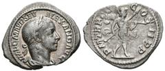 Imperio Romano SEVERUS ALEXANDER. Denarius (Ar. 2.81g / 21mm). 228 AD Rome. (RIC 61). Anv: Laureate and draped bust of Alejandro Severo on the right, around the legend: IMP CM AVR SEV ALEXAND AVG. Rev