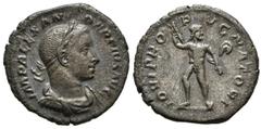 Imperio Romano SEVERUS ALEXANDER. Denarius. (Ar. 2.95g / 19mm). 231 AD Rome. Anv: IMP ALEXANDER PIVS AVG. Laureate bust, draped and with cuirass to the right of Alejandro Severo. Rev: IOVI PROPVGNATOR