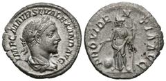 Imperio Romano SEVERUS ALEXANDER. Denarius. (Ar. 2.49g / 19mm). 222-228 AD Rome. (RIC 173). Anv: Laureate and draped bust of Alejandro Severo on the right, around the legend: IMP CM AVR SEV ALEXAND AV