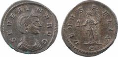 Roman imperial coins Séverine, denier, Rome, 274-275 A/SEVERINA AVG Buste diadémé et drapé à droite, vu de trois quarts en avant R/VENVS FELIX/ E Vénus debout à gauche, tenant une figure assise (?) et