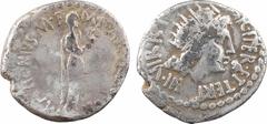 Roman republican coins Marc Antoine, denier, atelier itinérant, c.38 av. J.-C A/M. ANTONIVS. M. F - M. N. AVGVR. IMP.TER Marc Antoine, en toge et voilé, debout à droite avec le lituus R/III·VIR·R·P·C·