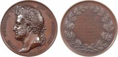 French colonial medals : Jean Lecompte's collection Algérie, bataille d'Isly, victoire française, Bugeaud commandant en chef, par Borrel, 1844 (1845-1860) Paris, PCGS SP64 A/LOUIS PHILIPPE I - ROI DES