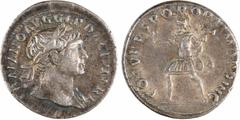 Roman imperial coins Trajan, denier, Rome, 107 Trajan, denier, Rome, 107 A/IMP TRAIANO AVG GER DAC P M TR P Buste lauré à droite, avec pan de draperie sur l'épaule gauche R/COS V P P SPQR OPTIMO PRINC